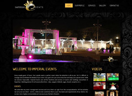 Imperial Events Web Design
